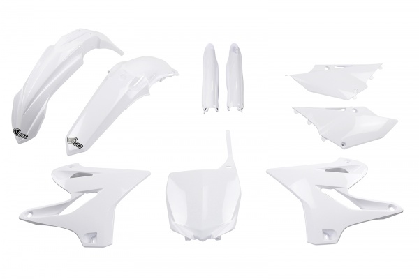 Full Plastic Kit white for Yamaha YZ 125 (2015-21) - YZ 250 (2015-21)
